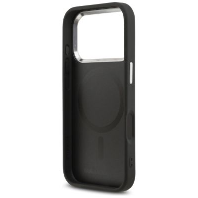7. Etui Karl Lagerfeld Karl & Choupette Pins MagSafe do iPhone 17 Pro Max - czarne