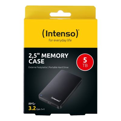 2. Intenso 2,5" Memory Case zewnętrzny dysk twarde 5 TB 5400 RPM 2.5" USB Typu-A 3.2 Gen 1 (3.1 Gen 1) Czarny