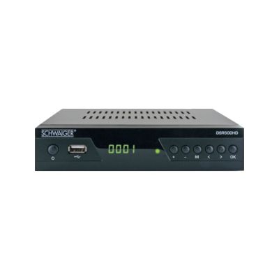 10. Schwaiger DSR500HD set-top box (dekoder STB) Kabel. Full HD Czarny