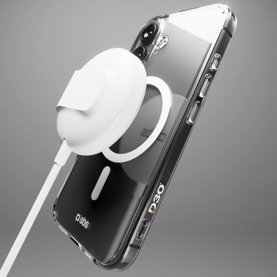 10. Etui SBS Extreme Mag D3O MagSafe do iPhone 16 - przezroczyste