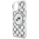 6. Etui Karl Lagerfeld IML Monogram Karl & Choupette Head MagSafe na iPhone 15 - przezroczyste