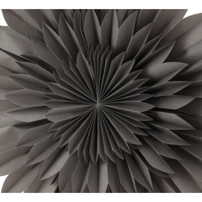 6. GWIAZDA DEKORACYJNA WISZĄCA PAPIEROWA 3D 50CM SZARA
