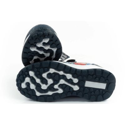9. Leomil buty sportowe dziecięce sneakersy Spiderman lekkie na rzep czarne niebieskie
