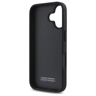 7. Etui BMW M Perforated Tricolor Detail Line na iPhone 16 - czarne