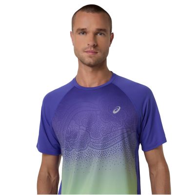 3. ASICS Road Fade SS Top 2011D512-401 Niebieskie L