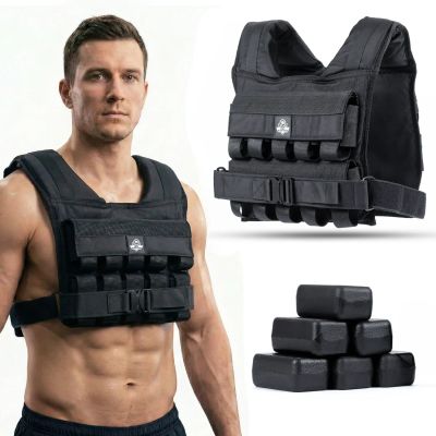 11. Kamizelka treningowa obciążeniowa 20 kg z bloczkami W20B | DBX Bushido