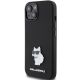 2. Etui Karl Lagerfeld Silicone Choupette Metal Pin na iPhone 15 Plus / 14 Plus - czarne