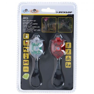 5. Zestaw lampek rowerowych Dunlop led tył+przód 2053141