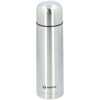 40. TERMOS TERMICZNY TURYSTYCZNY ALPINA 750ML SREBRNY