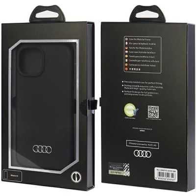 7. Etui Audi Silicone Case do iPhone 15 - czarne