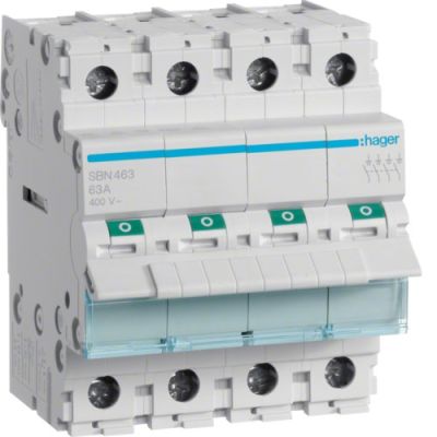 2. Hager SBN463 wyłącznik instalacyjny 4 4 moduł(y)