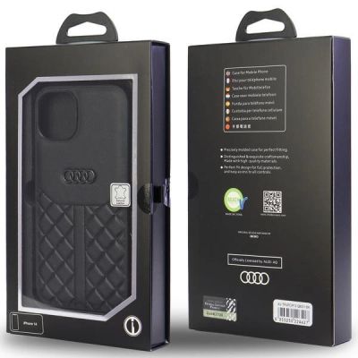 5. Etui Audi Genuine Leather na iPhone 12 / iPhone 12 Pro - czarne