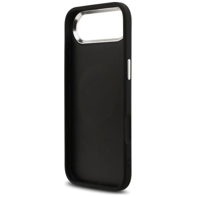 7. Etui Guess Glitter Triangle Logo MagSafe do iPhone 17 Air - czarne