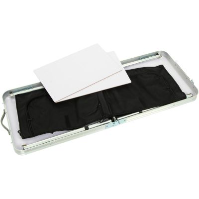 21. STOLIK TURYSTYCZNY SKŁADANY KEMPINGOWY 120x47x70/62/54CM Z SZAFĄ 33X30X36CM