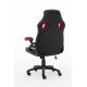 6. Raptor Gaming 437764 fotel do gry Fotel dla gracza Obite siedzisko Czarny, Czerwony