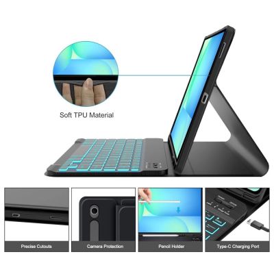 4. Etui Tech-Protect SC Pen + Keyboard na Samsung Galaxy Tab S10 FE+ 13.1 X620 / X626B - czarne