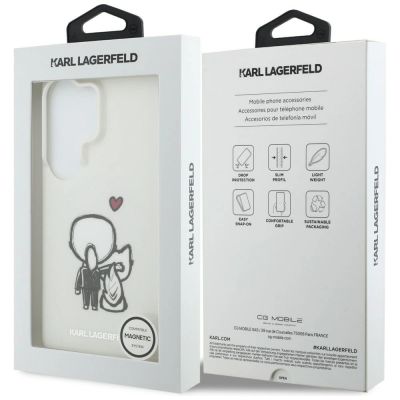 8. Etui Karl Lagerfeld IML Karl&Choupette MagSafe na Samsung Galaxy S26 Ultra - przezroczyste