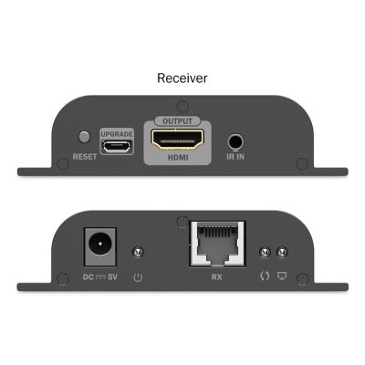6. Przedłużacz (extender) po skrętce kat.6 HDMI 4K/60Hz przez IP 1G lub do 120m/200m, max. 253 odbiorniki, sterowanie IR - zestaw
