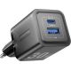 Ładowarka Vention 1x USB-A 1x USB-C GaN 30W czarna