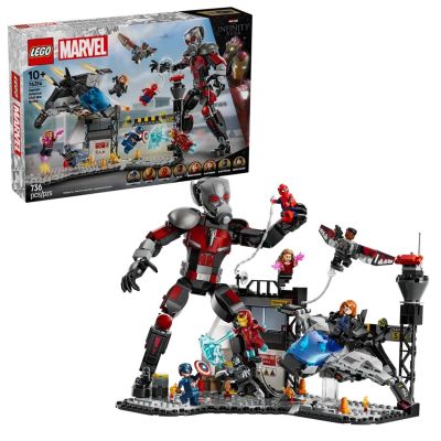12. LEGO MARVEL SUPER HEROES 76314 Kapitan Ameryka: Wojna bohaterów — bitwa
