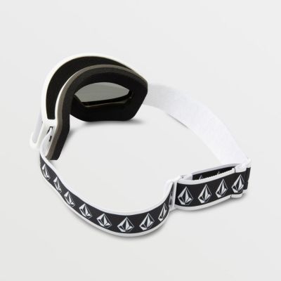 3. Gogle narciarskie damskie/męskie Volcom Footprints snowboardowe sportowe srebrne (VG0622116)