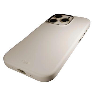 7. Etui silikonowe Puro Icon Mag Pro MagSafe do iPhone 16 Pro - beżowe