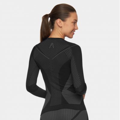 11. Koszulka termoaktywna Alpinus Active Base Layer czarno-szara W GT43180