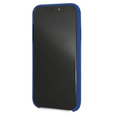 6. Etui BMW Silicone M Collection na iPhone Xr - niebieske