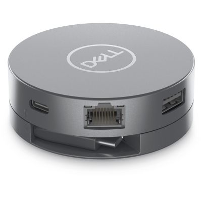 DELL DA305 Przewodowa USB 3.2 Gen 2 (3.1 Gen 2) Type-C Srebrny