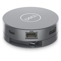 DELL DA305 Przewodowa USB 3.2 Gen 2 (3.1 Gen 2) Type-C Srebrny
