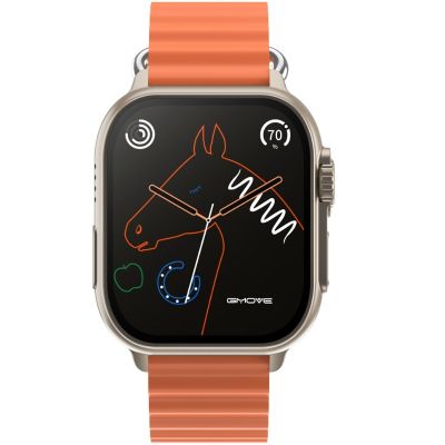 2. Smartwatch Męski RUBICON RNCF17 Tytan/Orange SMARUB269