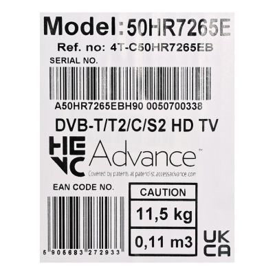 27. Telewizor SHARP 50HR7265E QLED 50" 4K Ultra HD Google TV Dolby Digital Plus DVB-T2 Czarny