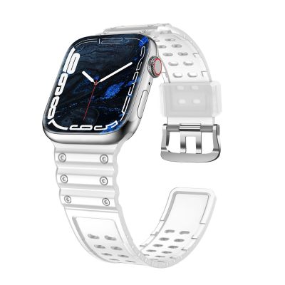 2. Pasek Strap Triple Protection do Apple Watch 38 / 40 / 41 mm opaska bransoleta - przezroczysty