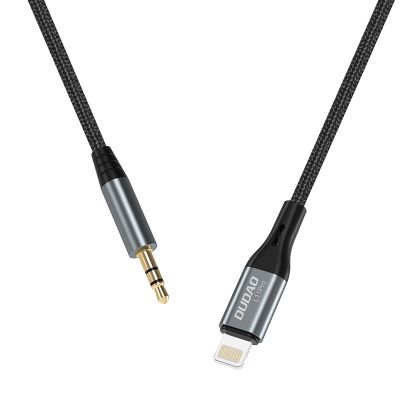 3. Dudao kabel audio Lightning - mini jack 3.5mm 1m szary (L11PRO)