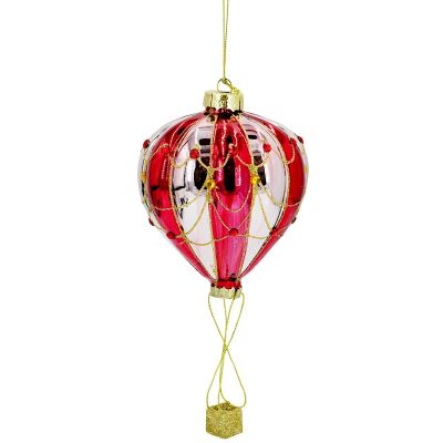 2. BOMBKA FORMÓWKA SZKLANA BALON MICA - CZERWONY RÓŻOWY
