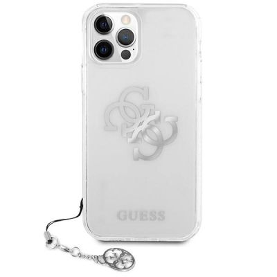 3. Etui Guess 4G Silver Charms Collection na iPhone 12 Pro Max - przezroczyste