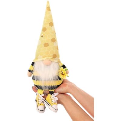 6. SKRZAT GNOM SIEDZĄCY TRUTEŃ 35+6CM W TRAMPKACH DEKORACJA WIOSENNA