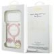 8. Etui Guess Resin Flowers Glitter MagSafe na iPhone 17 Pro - różowe