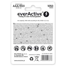 EVERACTIVE AKUMULATORKI R03/AAA NI-MH 550 MAH INFINITY LINE - BLISTER 4 SZTUKI EVHRL03-550