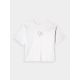 7. T-shirt oversize z nadrukiem damski 4F 4FRAW24TTSHF2582-10S