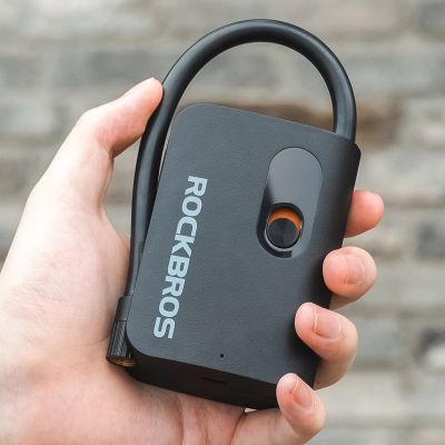 7. Pompka akumulatorowa Rockbros L1 Mini 70 psi kompresor długość węża 200 mm Schrader - czarna