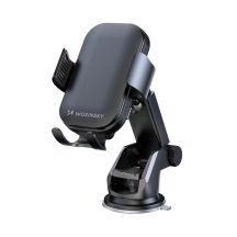 Uchwyt Wozinsky WUMID na telefon z ładowarką indukcyjną 15W na deskę rozdzielczą samochodu - czarny