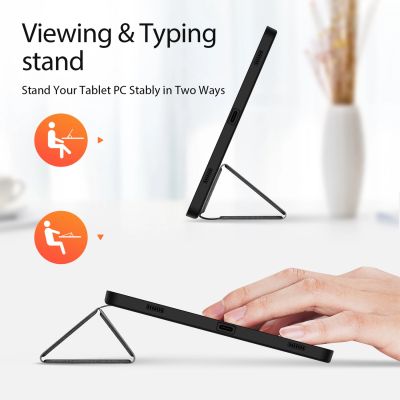 4. Etui Dux Ducis Domo z klapką i smart sleep na Samsung Galaxy Tab S9 - czarne