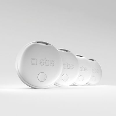 4. Lokalizator SBS Track My Circle kompatybilny z Apple Find My zestaw 4szt. - biały