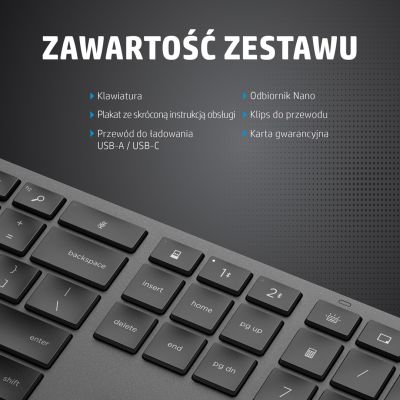 10. HP Klawiatura bezprzewodowa 975 Dual-Mode