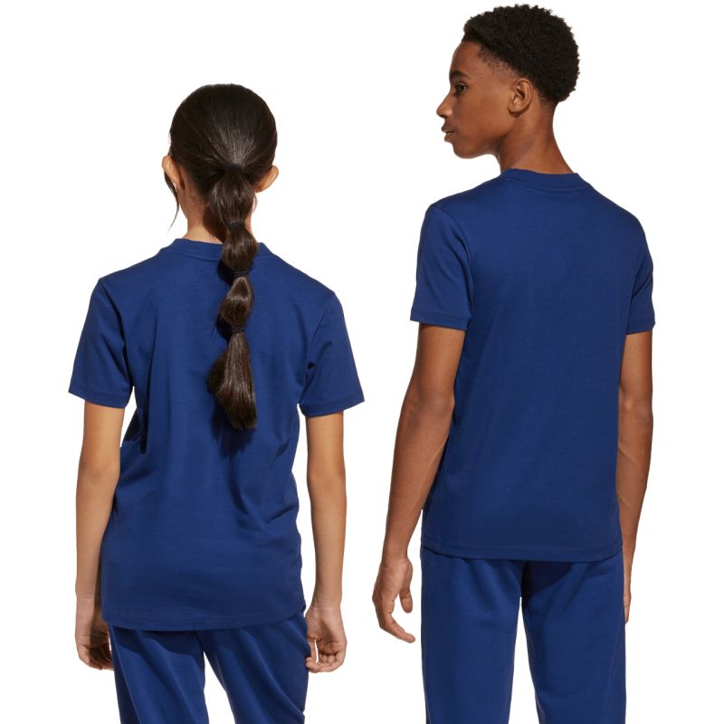 10. Koszulka dla dzieci adidas Essentials Tee 160 granatowa JY0613