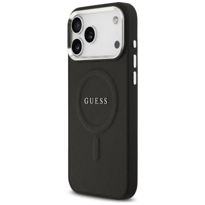 2. Etui Guess Classic Logo MagSafe na iPhone 17 Pro Max - czarne