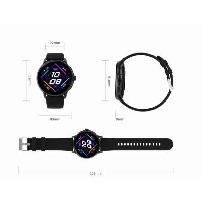 24. Smartwatch Damski GRAVITY GT12-3 Różowy Pasek Silikonowy + Bransoleta Różowe Złoto