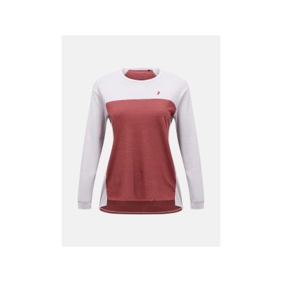 Koszulka damska PEAK PERFORMANCE W Trail Wool-Blend Longsleeve kolor szary