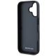 7. Etui AMG Leather Debossed Lines Black Logo na iPhone 16 - czarne